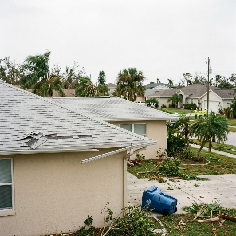 Daños por Huracán texas