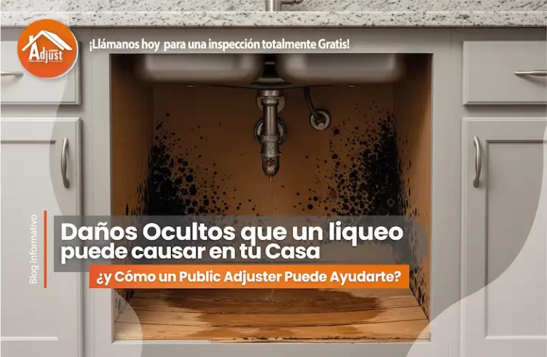 Daños Ocultos que un Liqueo de Tubería Puede Causar en tu Casa y Cómo LossUp Adjust Public Adjusters Puede Ayudarte