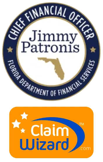 ClaimWizard Logo Square White Blue Orange 5