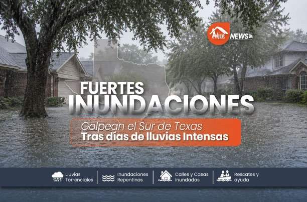 Fuertes Inundaciones Golpean el Sur de Texas Tras Días de Lluvias Intensas